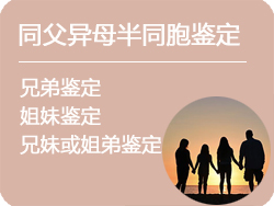 上海同父异母半同胞鉴定
